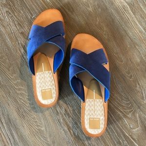 Dolce Vita “Monica” blue suede sandals sz 9.5